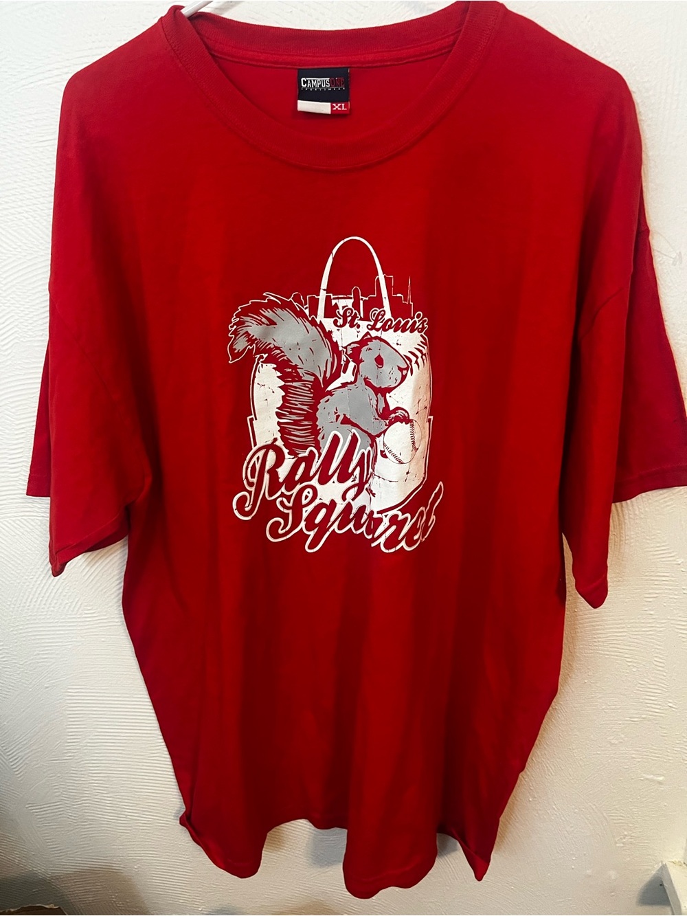 St. Louis Cardinals Red "Rally Squirrel" Graphic T-Shirt